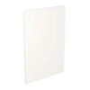 Kitchen Kit Shaker 600mm Base Cabinet End Panel Only - Ultra Matt - White - Flatpacked - FKKH0528