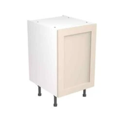 Kitchen Kit Shaker 500mm Base Cabinet - Ultra Matt - Cashmere - Flatpacked - FKKH0603