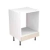 Kitchen Kit Shaker 600mm Base Oven Cabinet - Ultra Matt - Cashmere - Flatpacked - FKKH0605