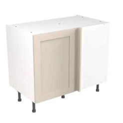 Kitchen Kit Shaker 1000mm Blind Corner Base Cabinet - Ultra Matt - Cashmere - Flatpacked - FKKH0609