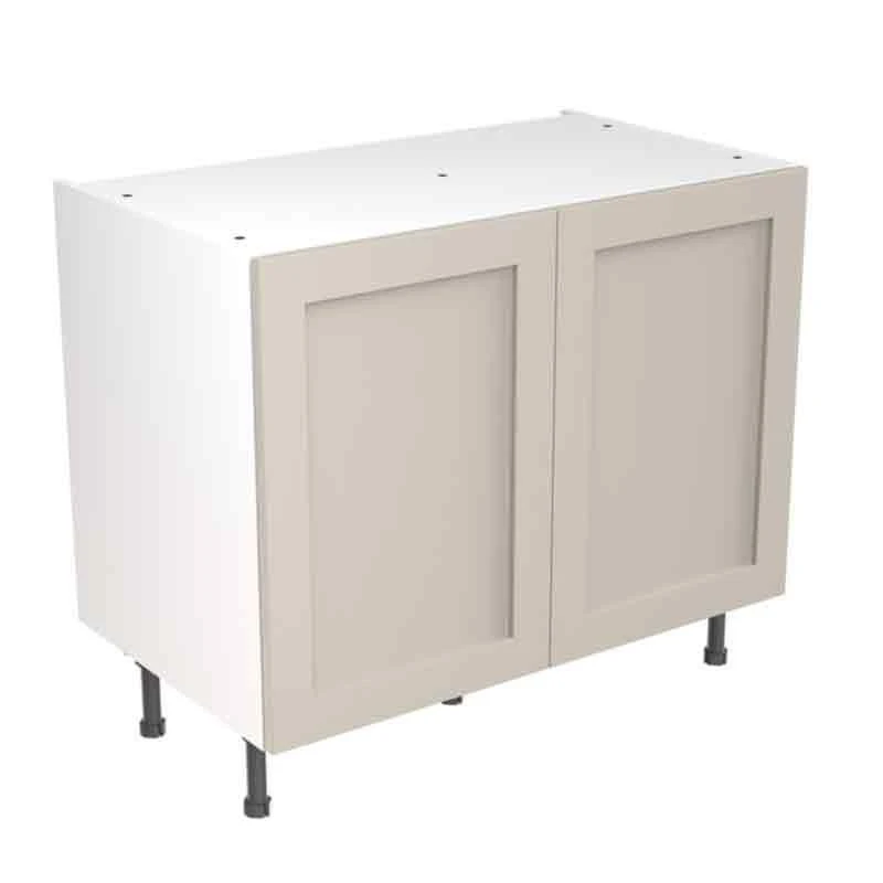 Kitchen Kit Shaker 1000mm Base Cabinet - Ultra Matt - Light Grey - Flatpacked - FKKH0708 1 Kitchen Kit Shaker 1000mm Base Cabinet - Ultra Matt - Light Grey - Flatpacked - FKKH0708