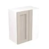 Kitchen Kit Shaker 600mm Blind Corner Wall Cabinet - Ultra Matt - Light Grey - Flatpacked - FKKH0716