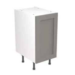Kitchen Kit Shaker 400mm Base Cabinet - Ultra Matt - Dust Grey - Flatpacked - FKKH0802