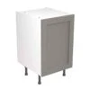 Kitchen Kit Shaker 500mm Base Cabinet - Ultra Matt - Dust Grey - Flatpacked - FKKH0803