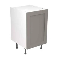 Kitchen Kit Shaker 500mm Base Cabinet - Ultra Matt - Dust Grey - Flatpacked - FKKH0803