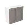 Kitchen Kit Shaker 800mm Wall Cabinet - Ultra Matt - Dust Grey - Flatpacked - FKKH0838