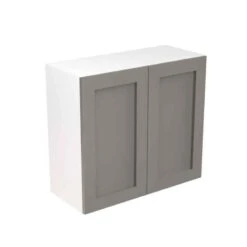 Kitchen Kit Shaker 800mm Wall Cabinet - Ultra Matt - Dust Grey - Flatpacked - FKKH0838