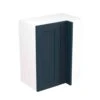 Kitchen Kit Shaker 600mm Blind Corner Wall Cabinet - Ultra Matt - Indigo Blue - Flatpacked - FKKH1316