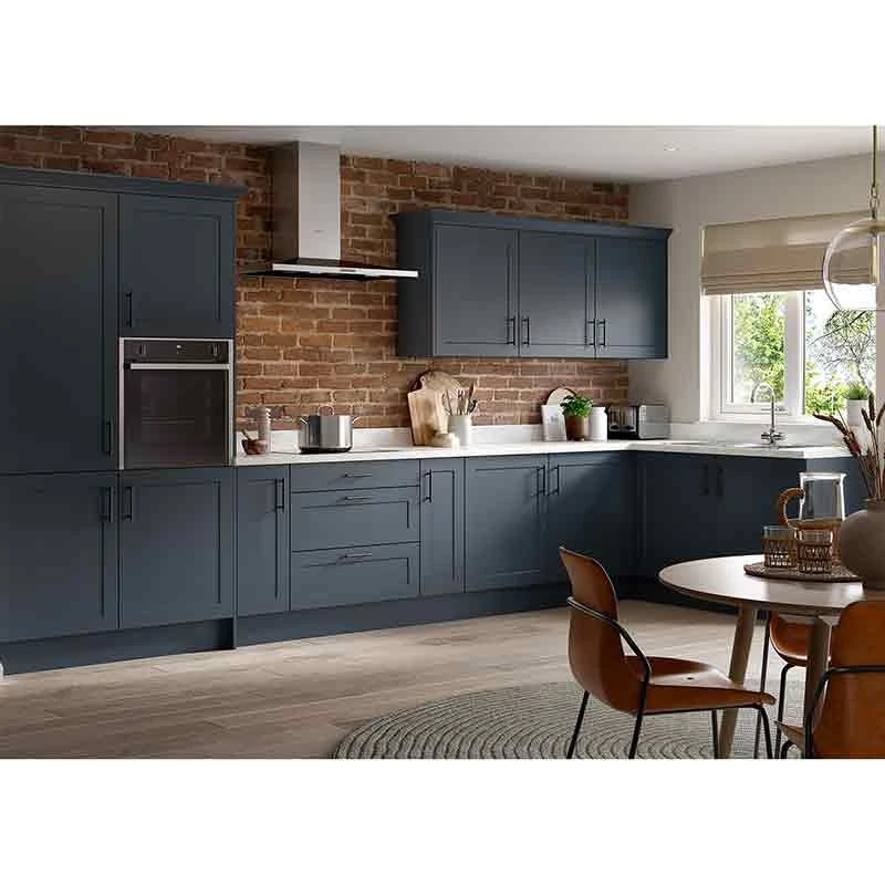 Kitchen Kit Shaker 2400mm Larder Cabinet End Panel - Ultra Matt - Indigo Blue - Flatpacked - FKKH1330 2 Kitchen Kit Shaker 2400mm Larder Cabinet End Panel - Ultra Matt - Indigo Blue - Flatpacked - FKKH1330 - Image 2