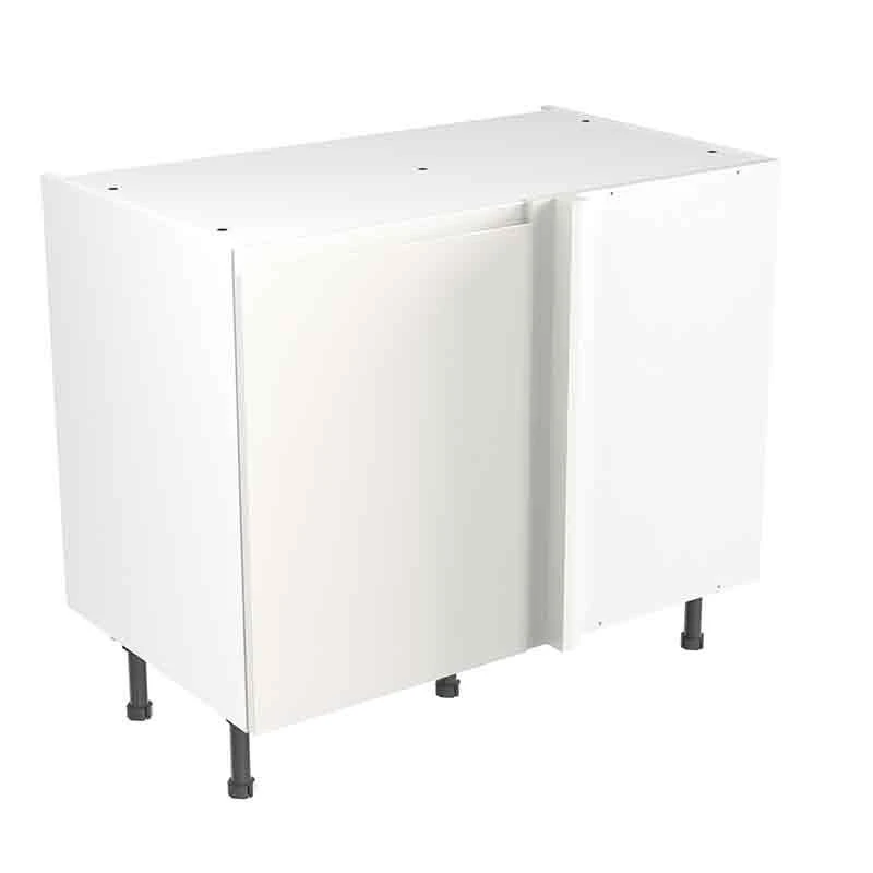 Kitchen Kit J-Pull 1000mm Blind Corner Base Cabinet - Super Gloss - White - Flatpacked - FKKJ0009 1 Kitchen Kit J-Pull 1000mm Blind Corner Base Cabinet - Super Gloss - White - Flatpacked - FKKJ0009