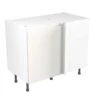Kitchen Kit J-Pull 1000mm Blind Corner Base Cabinet - Ultra Matt - White - Flatpacked - FKKJ0509