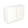 Kitchen Kit J-Pull 1000mm Wall Cabinet - Ultra Matt - White - Flatpacked - FKKJ0515