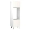 Kitchen Kit J-Pull 600mm Tall Double Oven Housing - Ultra Matt - White - Flatpacked - FKKJ0521
