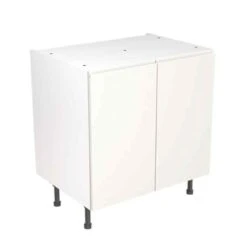 Kitchen Kit J-Pull 800mm Base Cabinet - Ultra Matt - White - Flatpacked - FKKJ0536