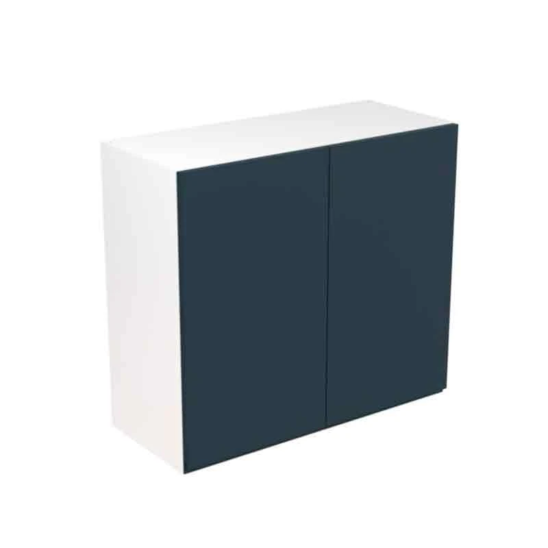 Kitchen Kit J-Pull 800mm Wall Cabinet - Ultra Matt - Indigo Blue - Flatpacked - FKKJ1338 1 Kitchen Kit J-Pull 800mm Wall Cabinet - Ultra Matt - Indigo Blue - Flatpacked - FKKJ1338