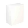 Kitchen Kit Value Slab 600mm Wall Cabinet - Standard Matt - White - Flatpacked - FKKM1014