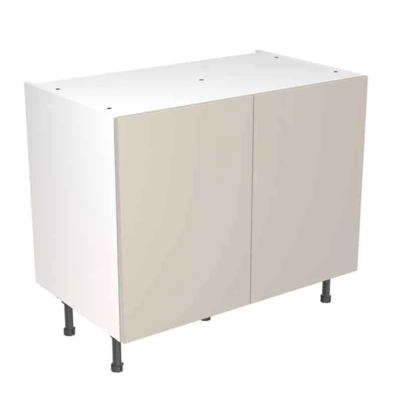 Kitchen Kit Value Slab 1000mm Base Cabinet - Standard Matt - Light Grey - Flatpacked - FKKM1208 1 Kitchen Kit Value Slab 1000mm Base Cabinet - Standard Matt - Light Grey - Flatpacked - FKKM1208