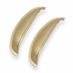 Kitchen Kit 94 Windsor Shell Kitchen Cabinet Handles - Pack Of 2 - Brass - KKHAND10