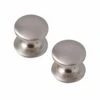 Kitchen Kit 32 Windsor Knob Kitchen Cabinet Handles - Pack Of 2 - Satin Chrome - KKHWKBN
