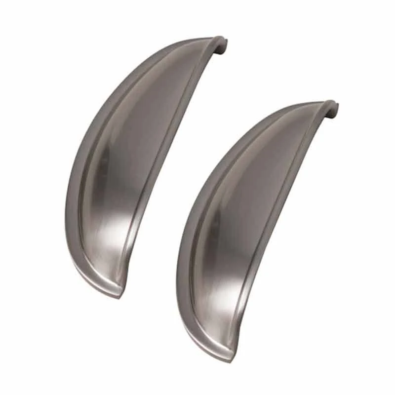 Kitchen Kit 94 Windsor Shell Kitchen Cabinet Handles - Pack Of 2 - Chrome - KKHWSBN 1 Kitchen Kit 94 Windsor Shell Kitchen Cabinet Handles - Pack Of 2 - Chrome - KKHWSBN