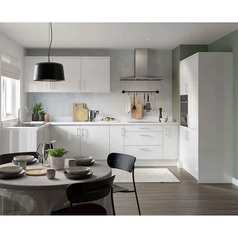 Kitchen Kit Rigid Slab 600mm Wall Cabinet - Super Gloss - White - Pre-Assembled - RKKF0014 2 Kitchen Kit Rigid Slab 600mm Wall Cabinet - Super Gloss - White - Pre-Assembled - RKKF0014 - Image 2