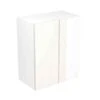 Kitchen Kit Rigid Slab 600mm Blind Corner Wall Cabinet - Ultra Matt - White - Pre-Assembled - RKKF0516