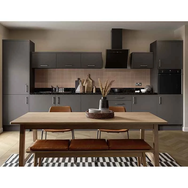 Kitchen Kit Rigid Slab 1000mm Wall Cabinet - Ultra Matt - Graphite - Pre-Assembled - RKKF0915 2 Kitchen Kit Rigid Slab 1000mm Wall Cabinet - Ultra Matt - Graphite - Pre-Assembled - RKKF0915 - Image 2