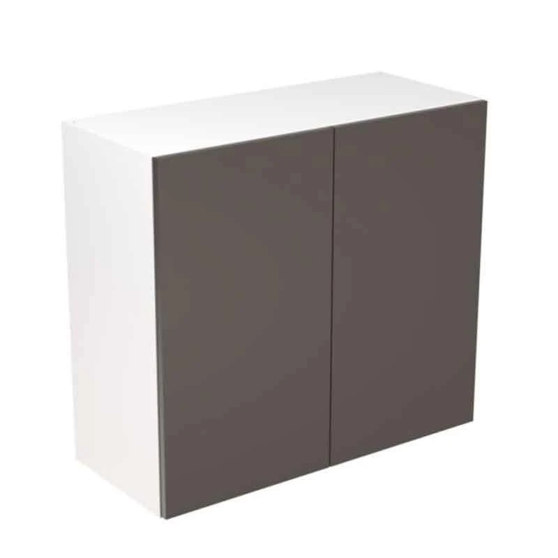 Kitchen Kit Rigid Slab 800mm Wall Cabinet - Ultra Matt - Graphite - Pre-Assembled - RKKF0938 1 Kitchen Kit Rigid Slab 800mm Wall Cabinet - Ultra Matt - Graphite - Pre-Assembled - RKKF0938