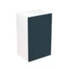 Kitchen Kit Rigid Slab 450mm Wall Cabinet - Ultra Matt - Indigo Blue - Pre-Assembled - RKKF1340