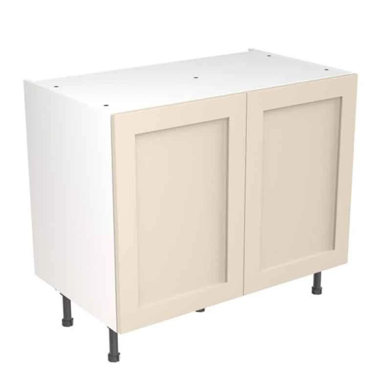 Kitchen Kit Rigid Shaker 1000mm Base Cabinet - Ultra Matt - Cashmere - Pre-Assembled - RKKH0608 1 Kitchen Kit Rigid Shaker 1000mm Base Cabinet - Ultra Matt - Cashmere - Pre-Assembled - RKKH0608