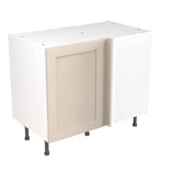 Kitchen Kit Rigid Shaker 1000mm Blind Corner Base Cabinet - Ultra Matt - Cashmere - Pre-Assembled - RKKH0609