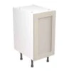Kitchen Kit Rigid Shaker 400mm Base Cabinet - Ultra Matt - Light Grey - Pre-Assembled - RKKH0702