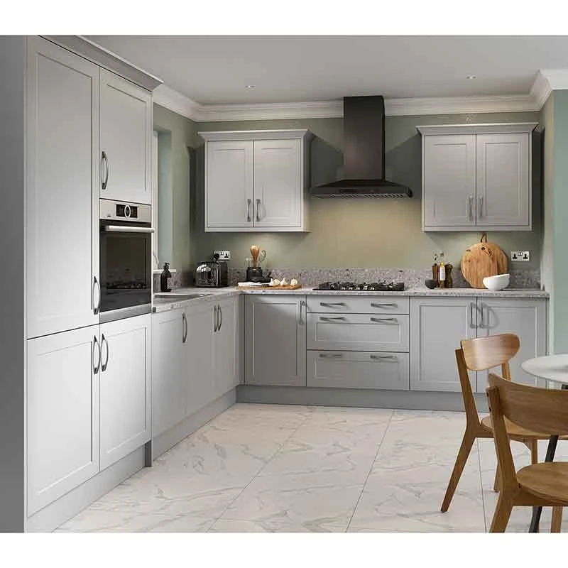 Kitchen Kit Rigid Shaker 1000mm Blind Corner Base Cabinet With Pull Out Right Cabinet - Ultra Matt - Light Grey - Pre-Assembled - RKKH0755 2 Kitchen Kit Rigid Shaker 1000mm Blind Corner Base Cabinet With Pull Out Right Cabinet - Ultra Matt - Light Grey - Pre-Assembled - RKKH0755 - Image 2