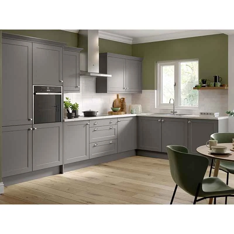 Kitchen Kit Rigid Shaker 600mm 3 Drawer Base Cabinet - Ultra Matt - Dust Grey - Pre-Assembled - RKKH0806 2 Kitchen Kit Rigid Shaker 600mm 3 Drawer Base Cabinet - Ultra Matt - Dust Grey - Pre-Assembled - RKKH0806 - Image 2