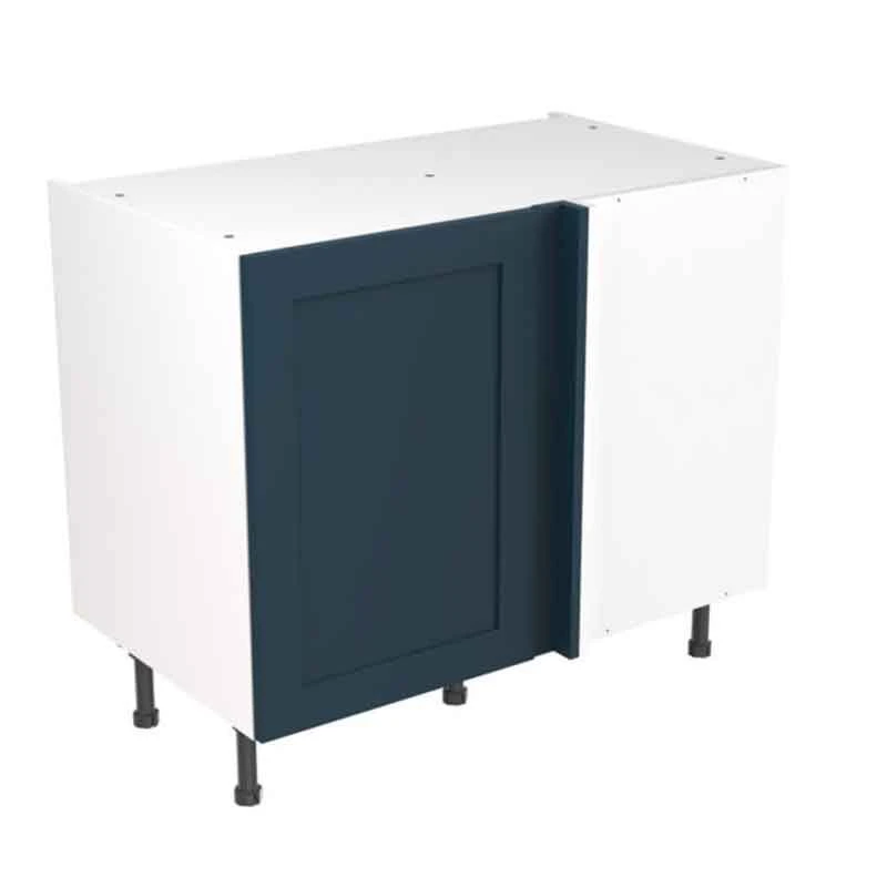 Kitchen Kit Rigid Shaker 1000mm Blind Corner Base Cabinet - Ultra Matt - Indigo Blue - Pre-Assembled - RKKH1309 1 Kitchen Kit Rigid Shaker 1000mm Blind Corner Base Cabinet - Ultra Matt - Indigo Blue - Pre-Assembled - RKKH1309