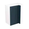 Kitchen Kit Rigid Shaker 600mm Blind Corner Wall Cabinet - Ultra Matt - Indigo Blue - Pre-Assembled - RKKH1316