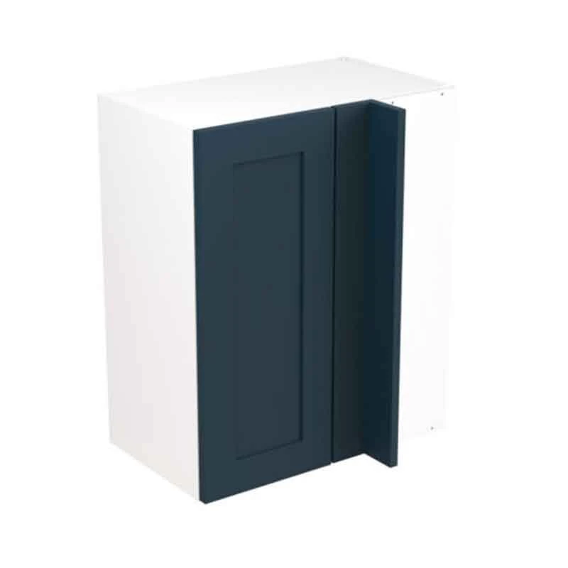Kitchen Kit Rigid Shaker 600mm Blind Corner Wall Cabinet - Ultra Matt - Indigo Blue - Pre-Assembled - RKKH1316 1 Kitchen Kit Rigid Shaker 600mm Blind Corner Wall Cabinet - Ultra Matt - Indigo Blue - Pre-Assembled - RKKH1316
