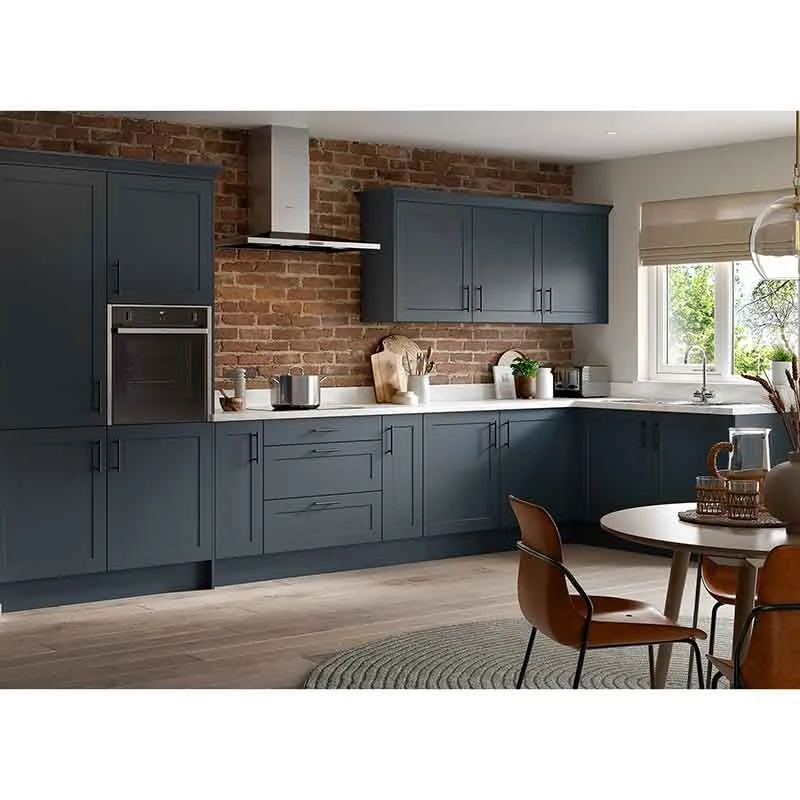 Kitchen Kit Rigid Shaker 600mm Blind Corner Wall Cabinet - Ultra Matt - Indigo Blue - Pre-Assembled - RKKH1316 2 Kitchen Kit Rigid Shaker 600mm Blind Corner Wall Cabinet - Ultra Matt - Indigo Blue - Pre-Assembled - RKKH1316 - Image 2