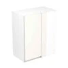 Kitchen Kit Rigid J-Pull 600mm Blind Corner Wall Cabinet - Super Gloss - White - Pre-Assembled - RKKJ0016