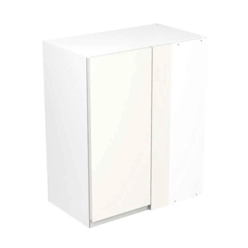 Kitchen Kit Rigid J-Pull 600mm Blind Corner Wall Cabinet - Super Gloss - White - Pre-Assembled - RKKJ0016 1 Kitchen Kit Rigid J-Pull 600mm Blind Corner Wall Cabinet - Super Gloss - White - Pre-Assembled - RKKJ0016