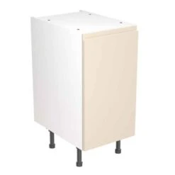 Kitchen Kit Rigid J-Pull 400mm Base Cabinet - Super Gloss - Cashmere - Pre-Assembled - RKKJ0102