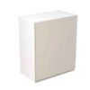 Kitchen Kit Rigid J-Pull 600mm Wall Cabinet - Super Gloss - Light Grey - Pre-Assembled - RKKJ0214