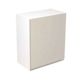 Kitchen Kit Rigid J-Pull 600mm Wall Cabinet - Super Gloss - Light Grey - Pre-Assembled - RKKJ0214