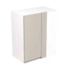 Kitchen Kit Rigid J-Pull 600mm Blind Corner Wall Cabinet - Super Gloss - Light Grey - Pre-Assembled - RKKJ0216