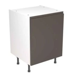 Kitchen Kit Rigid J-Pull 600mm Base Cabinet - Super Gloss - Graphite - Pre-Assembled - RKKJ0404