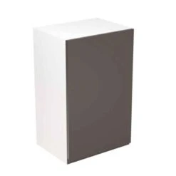 Kitchen Kit Rigid J-Pull 450mm Wall Cabinet - Super Gloss - Graphite - Pre-Assembled - RKKJ0440