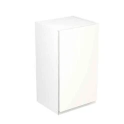 Kitchen Kit Rigid J-Pull 400mm Wall Cabinet - Ultra Matt - White - Pre-Assembled - RKKJ0512