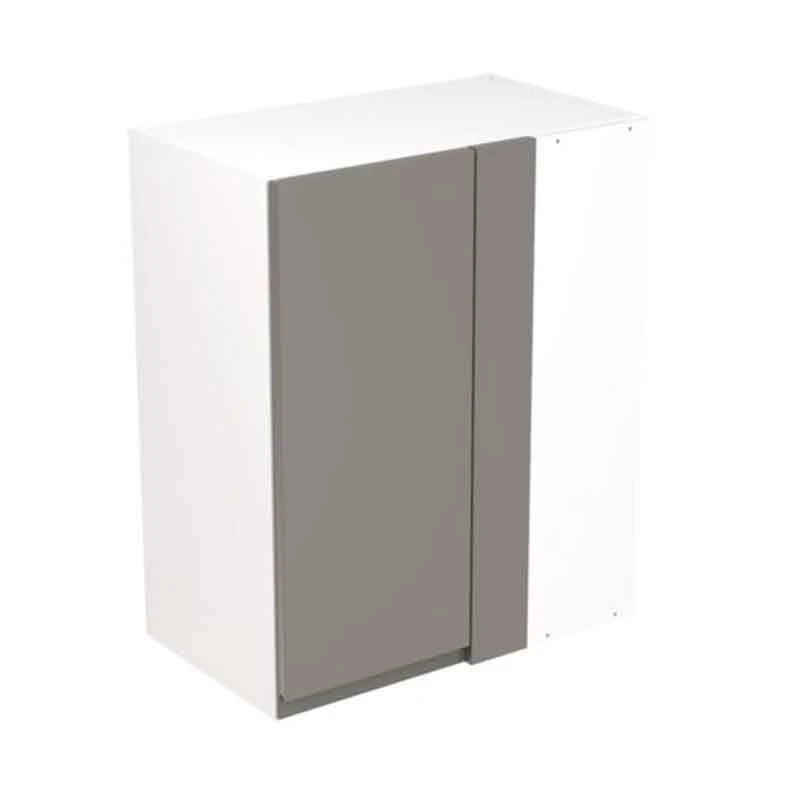 Kitchen Kit Rigid J-Pull 600mm Blind Corner Wall Cabinet - Ultra Matt - Dust Grey - Pre-Assembled - RKKJ0816 1 Kitchen Kit Rigid J-Pull 600mm Blind Corner Wall Cabinet - Ultra Matt - Dust Grey - Pre-Assembled - RKKJ0816