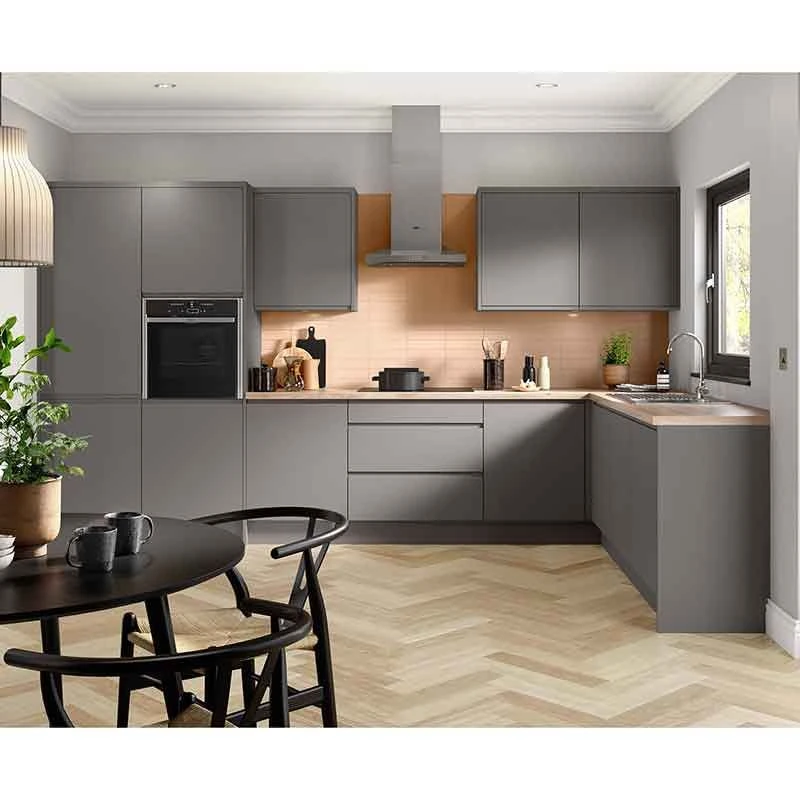 Kitchen Kit Rigid J-Pull 800mm Wall Cabinet - Ultra Matt - Dust Grey - Pre-Assembled - RKKJ0838 2 Kitchen Kit Rigid J-Pull 800mm Wall Cabinet - Ultra Matt - Dust Grey - Pre-Assembled - RKKJ0838 - Image 2