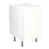 Kitchen Kit Rigid Value Slab 500mm Base Cabinet - Standard Matt - White - Pre-Assembled - RKKM1003